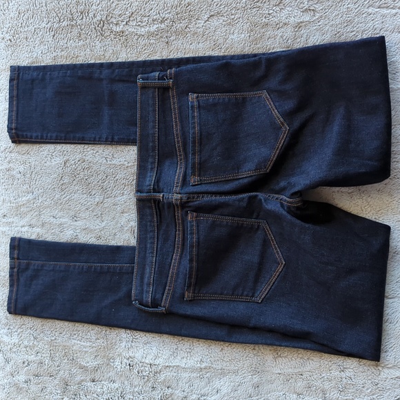 Banana Republic Dark Wash Mid Rise Skinny Blue Jeans Size 26 Waist 27.5 Inches - Picture 5 of 5